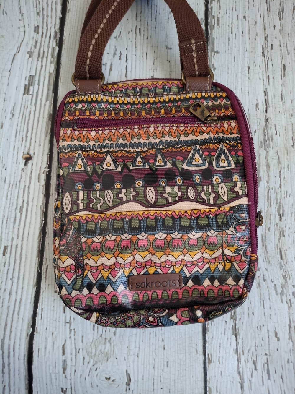 Sakroots Multicolor Patterned Crossbody Bag